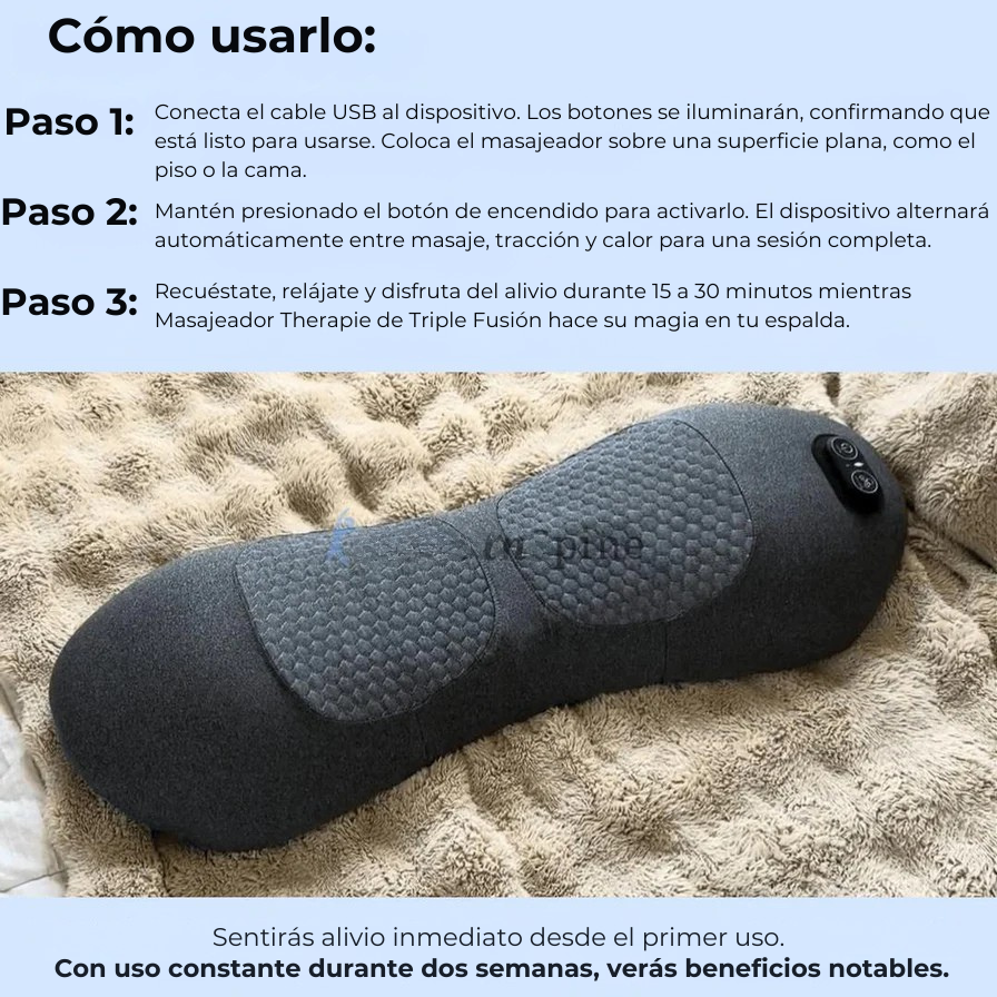 Masajeador Therapie de Triple Fusión