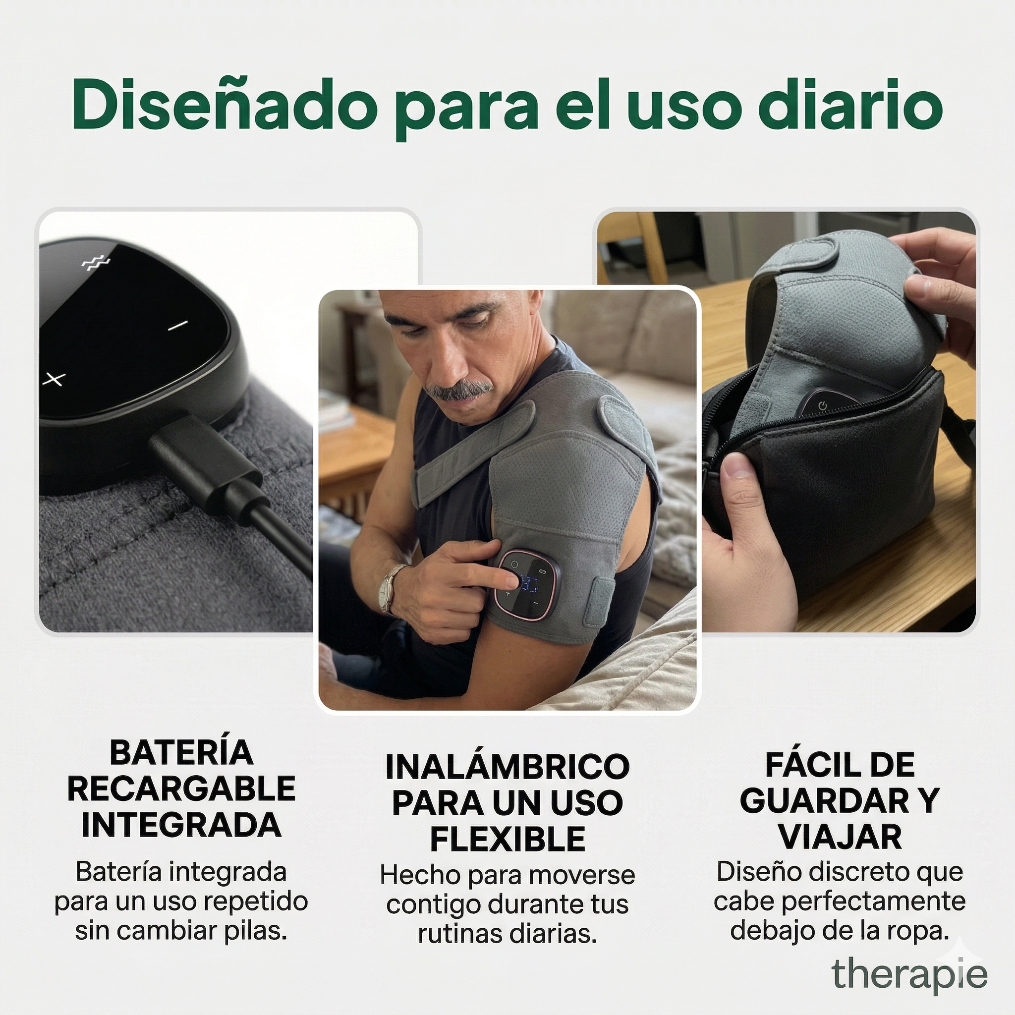 Masajeador Therapie Triple Método Hombro