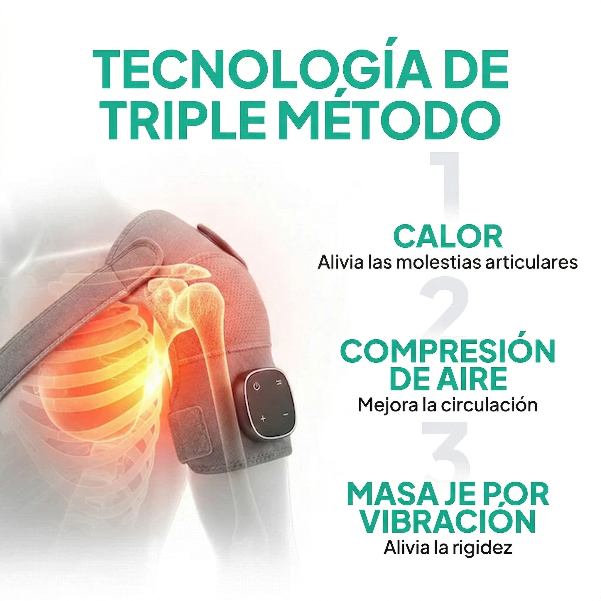 Masajeador Therapie Triple Método Hombro